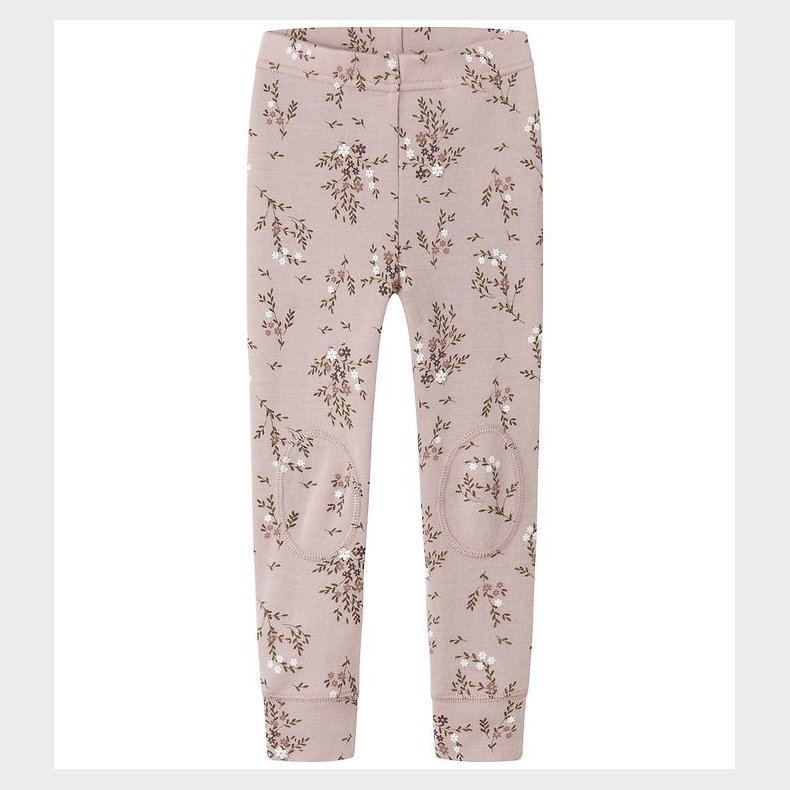 Name It Leggings - Uld - NmfWillow - Shadow Gray/Long flowers