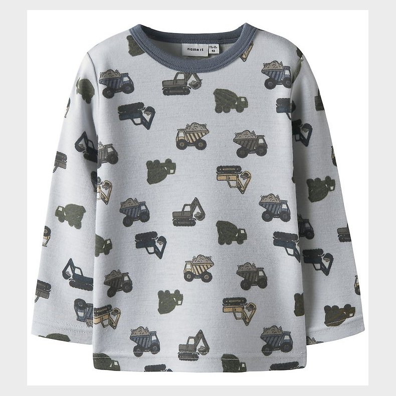 Name It Bluse - Uld - NmmWillow - Micro Chip/WORKING MACHINES