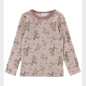 Name It Bluse - Uld - NmfWillow - Shadow Gray/Long flowers