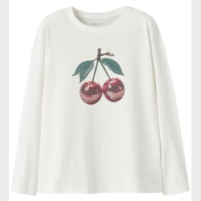 Name It Bluse - NkfVotea - Cloud Dancer/Cherry Disco