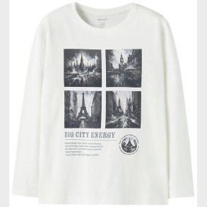 Name It Bluse - NkmVoto - Cloud Dancer/Paris Photo