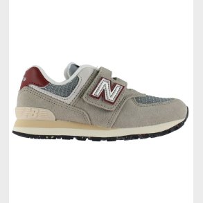 New Balance Sko - 574 - Arid Stone/Monarch Burgundy