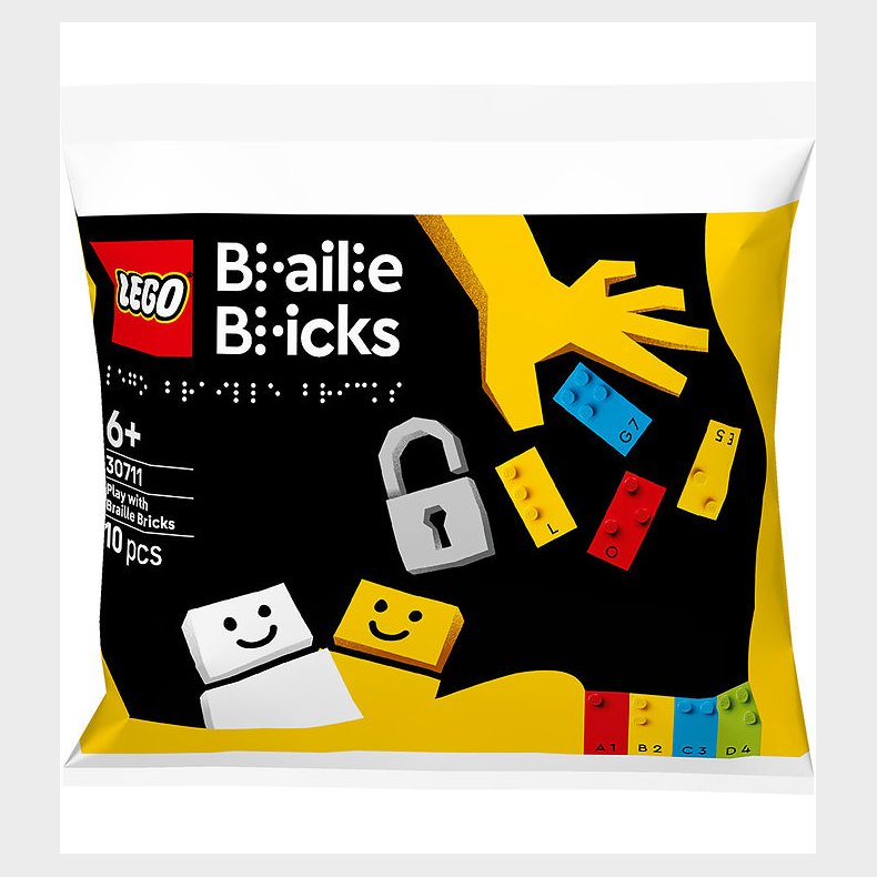 LEGO® Leg med brailleklodser - 30711 - 10 Dele