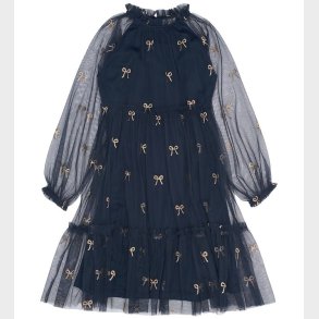 The New Kjole - TnRudelle - Navy Blazer AOP