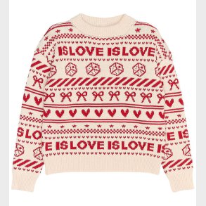 The New Bluse - Strik - TnRaline Jacquard - Gardenia AOP