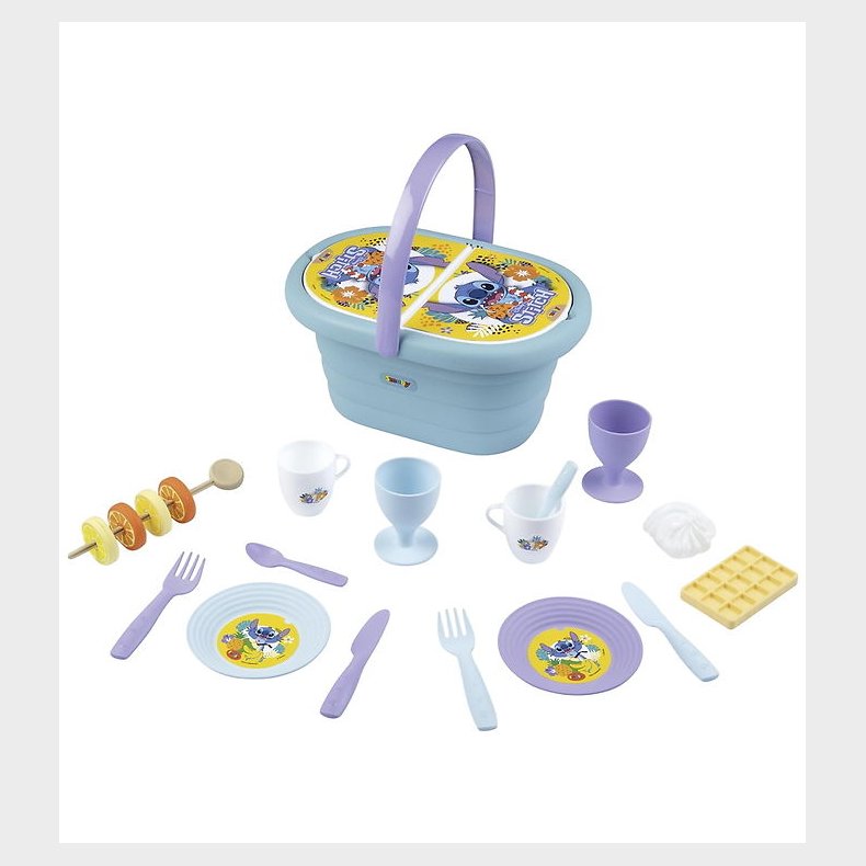 Smoby Picnickurv - 19 Dele - Stitch