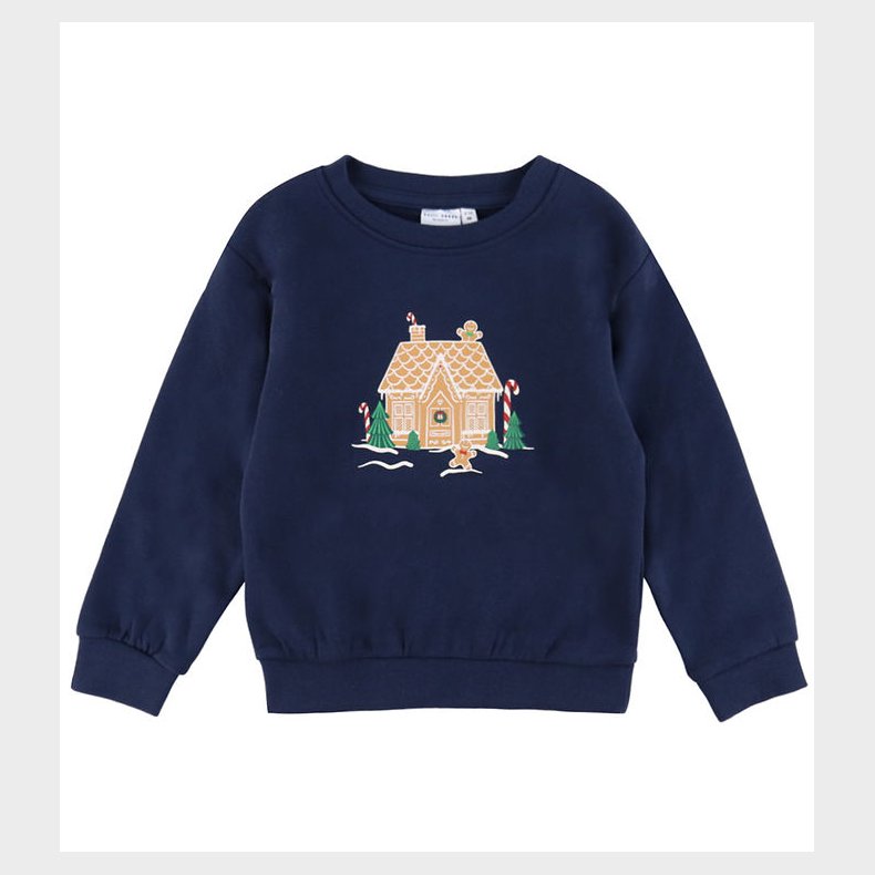Name It Sweatshirt - NmfVismas - Navy Blazer/Gingerbread House