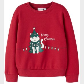 Name It Sweatshirt - NmfVismas - Jester Red/Xmas Cat