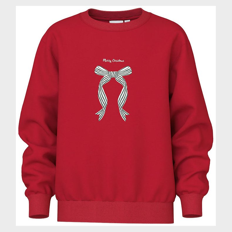 Name It Sweatshirt - NkfVismas - Jester Red/Xmas Bow
