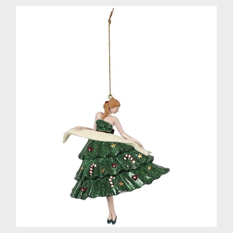 Konges Sljd Julepynt - 14 cm - Ballerina - Grn