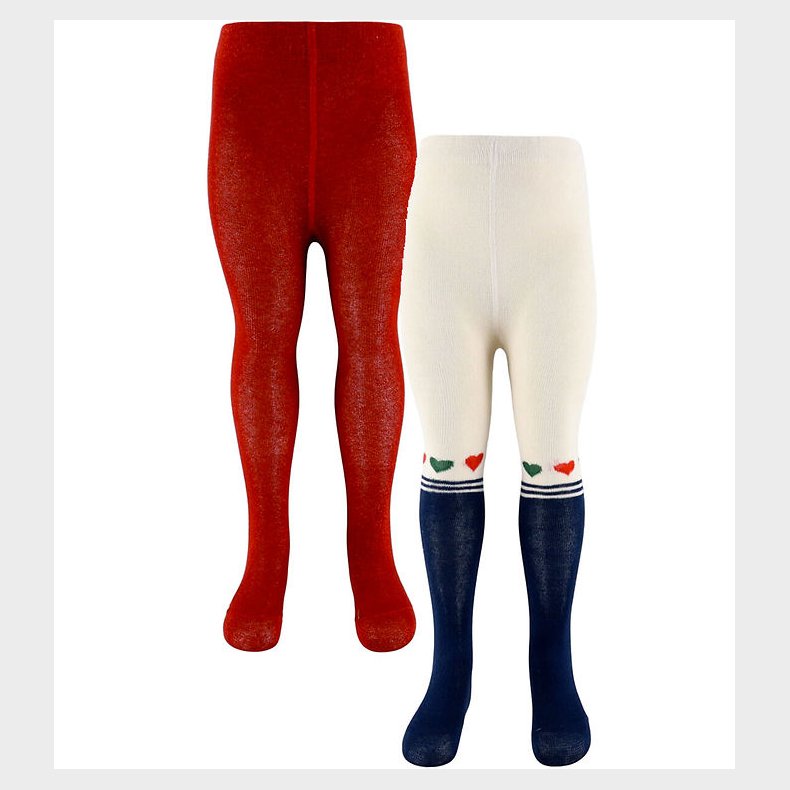 Konges Sljd Strmpebukser - 2-pak - Heart Mix