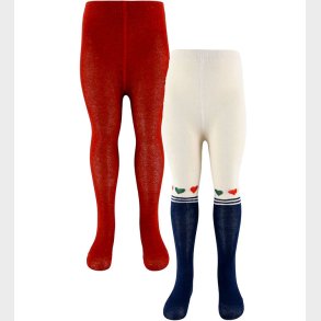 Konges Sljd Strmpebukser - 2-pak - Heart Mix