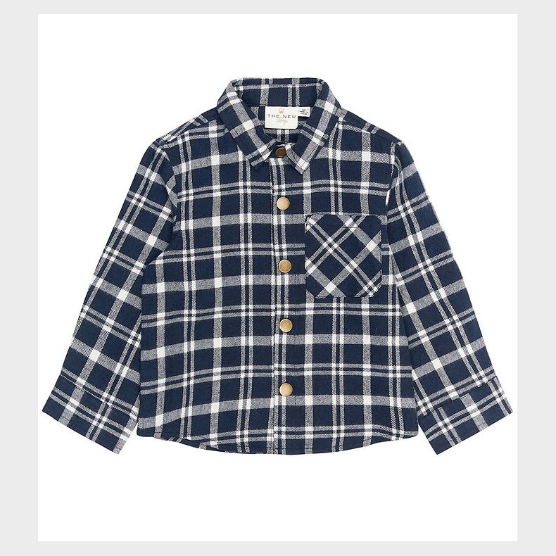 The New Siblings Skjorte - TnstRiggs - Flannel - Navy Blazer Che