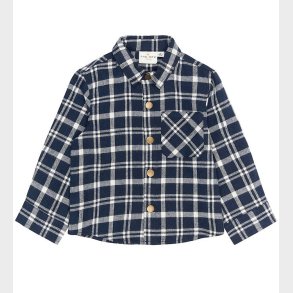 The New Siblings Skjorte - TnstRiggs - Flannel - Navy Blazer Che