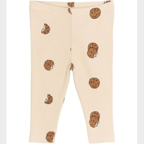 The New Siblings Leggings - Rib - TnsbRyan - Gardenia AOP