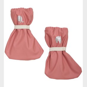 CeLaVi Overtrkssko m. Fleece - PU - Brick Dust