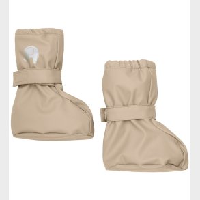 CeLaVi Overtrkssko m. Fleece/ Velcro Bnd - PU - White Pepper