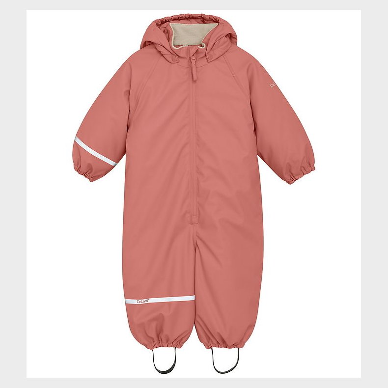 CeLaVi Regndragt m. Vattering - PU - Brick Dust