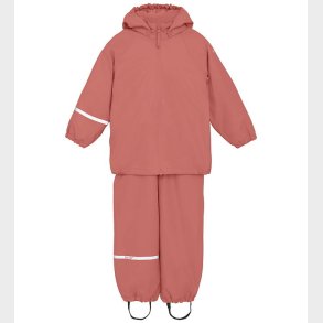 CeLaVi Regntj m. Seler/Fleece - Recycle PU - Brick Dust