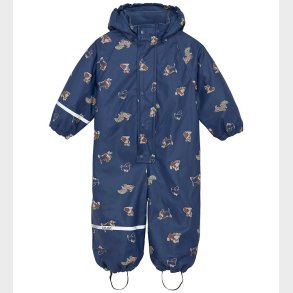 CeLaVi Regndragt m. Fleece - AOP - Oceania