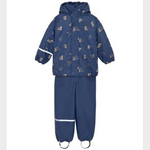 CeLaVi Regntj m. Fleece - AOP - Oceania