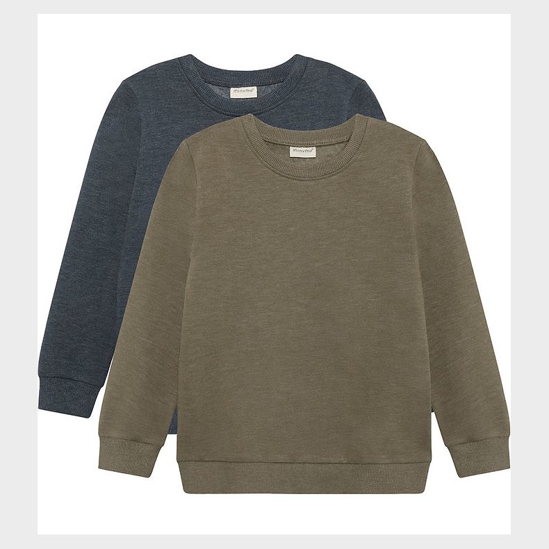 Minymo Sweatshirts - 2-pak - Vetiver