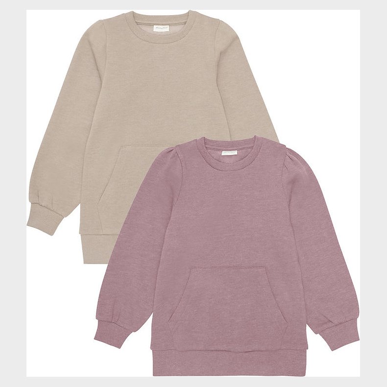 Minymo Sweatshirt - 2-pak - Elderberry