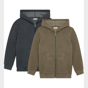 Minymo Cardigan m. H�tte - 2-pak - Vetiver