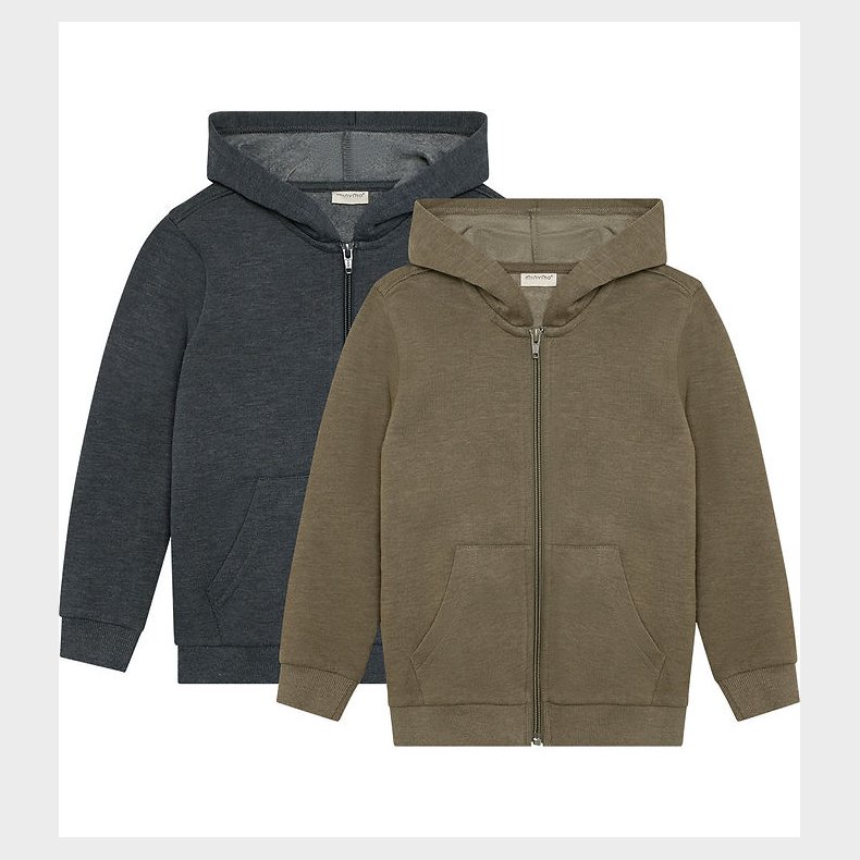 Minymo Cardigan m. H�tte - 2-pak - Vetiver