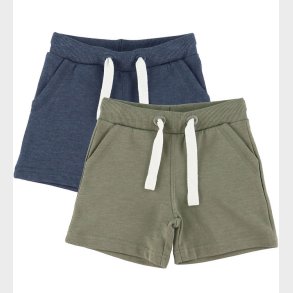 Minymo Sweatshorts - 2-pak - Vetiver