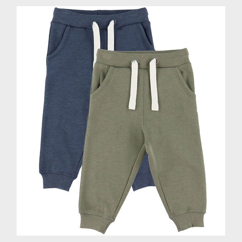 Minymo Sweatpants - 2-pak - Vetiver