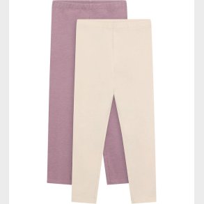 Minymo Leggings - 2-pak - Elderberry