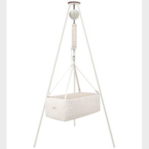 Moonboon Classic Vugge - Cradle - Nature / White