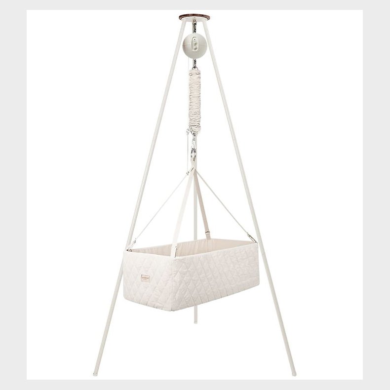 Moonboon Classic Vugge - Cradle - Nature / White