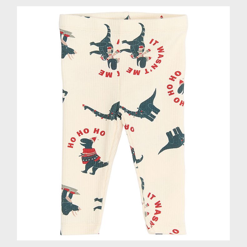 The New Siblings Leggings - Rib - TnsbHoliday - Gardenia Dino
