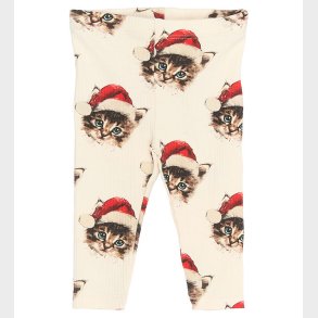The New Siblings Leggings - Rib - TnsbHoliday - Gardenia Cat