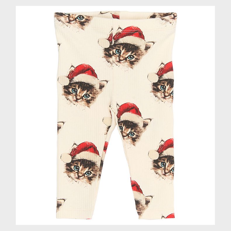 The New Siblings Leggings - Rib - TnsbHoliday - Gardenia Cat