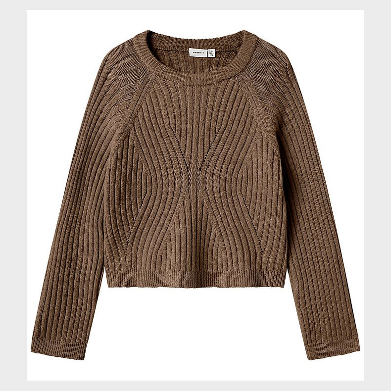 Name It Bluse - Strik - NkfRikine - Coffee Quartz