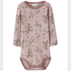 Name It Body l/ - Uld - NbfWillow - Shadow Gray/Long Flower