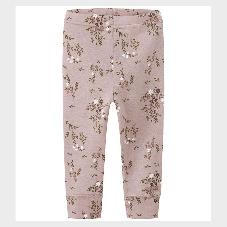 Name It Leggings - Uld - NbfWillow - Shadow Gray/Long Flower