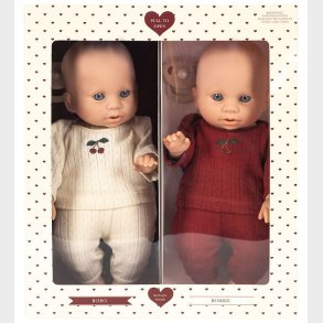 Konges Sljd Dukker - Bobo og Bobbie - 2-pak - 33 cm - Multi