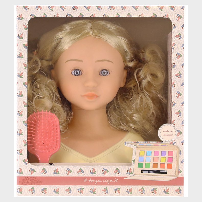 Konges Sljd Sminkehoved m. Tilbehr - 25 cm - Lili