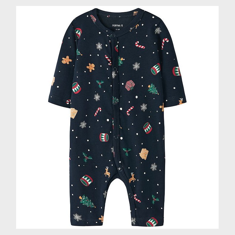 Name It Natdragt - NbnVismas - Navy Blazer/Xmas AOP Navy