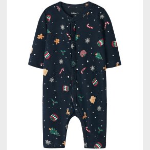 Name It Natdragt - NbnVismas - Navy Blazer/Xmas AOP Navy