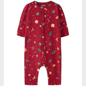 Name It Natdragt - NbnVismas - Jester Red/Xmas AOP Red