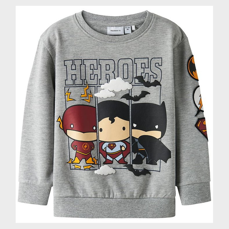Name It Sweatshirt - NmmOsmus Batman - Grey Melange