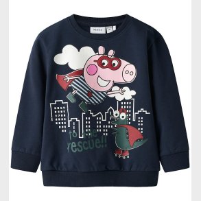 Name It Sweatshirt - NmmOlin Peppa Pig - Navy Blazer