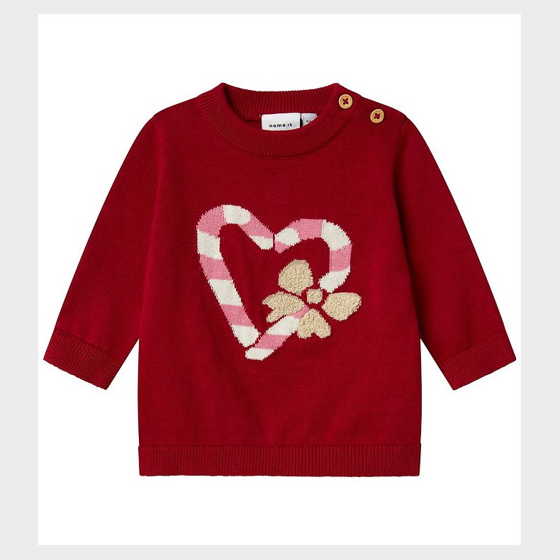 Name It Bluse - Strik - NbfReamo - Jester Red