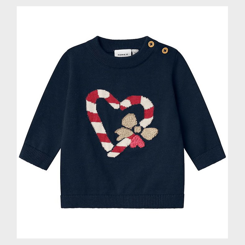 Name It Bluse - Strik - NbfReamo - Navy Blazer