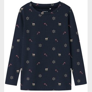 Name It Bluse - Rib - NmnRoko - Navy Blazer